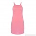 Ladies Skirt Summer Dress Women Sleeveless Solid Color Sling Dresses -Roseberry Pink